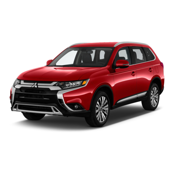 Mitsubishi Outlander PHEV 2019 Owner's Handbook Manual