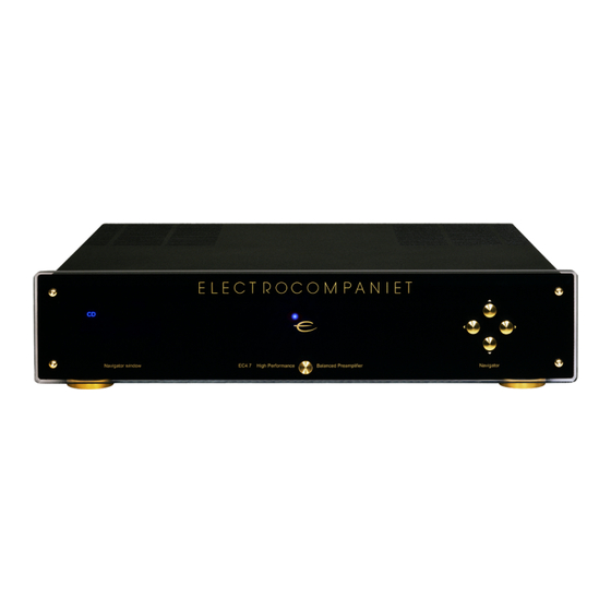ELECTROCOMPANIET EC 4.7 Manual