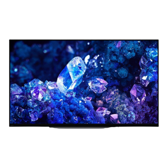 Sony BRAVIA XR-48A90K Reference Manual