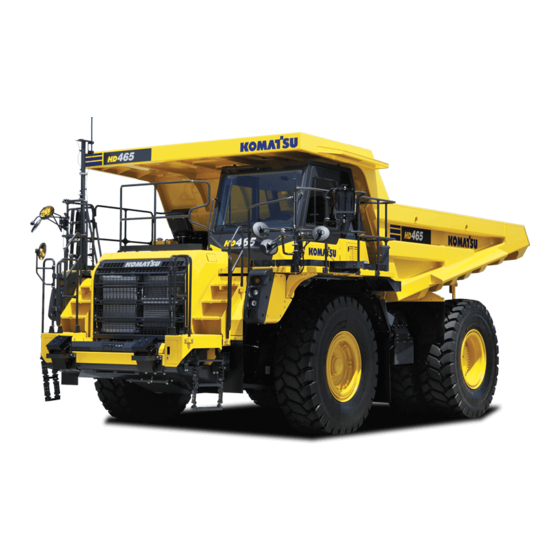 Komatsu ecot3 HD465-7E0 Operation & Maintenance Manual