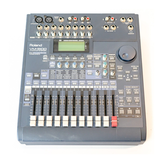 Roland V-Mixer VM-3100 Owner's Manual
