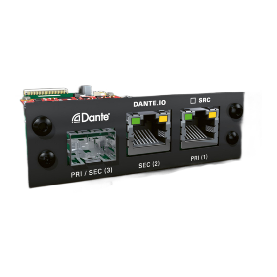 DirectOut Technologies DANTE.IO User Manual