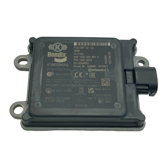 BENDIX Fusion FLR-25 Manuals