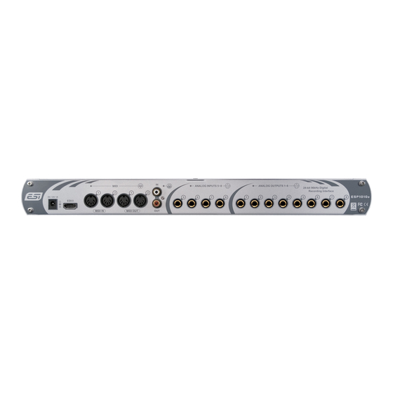 ESI ESP1010e User Manual