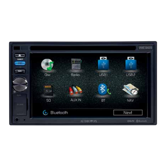 Audiovox VME 9425 Installation Manual