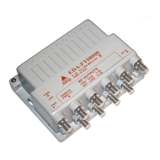 Electroline DROPAmp EDA-FT Series Installation Instructions