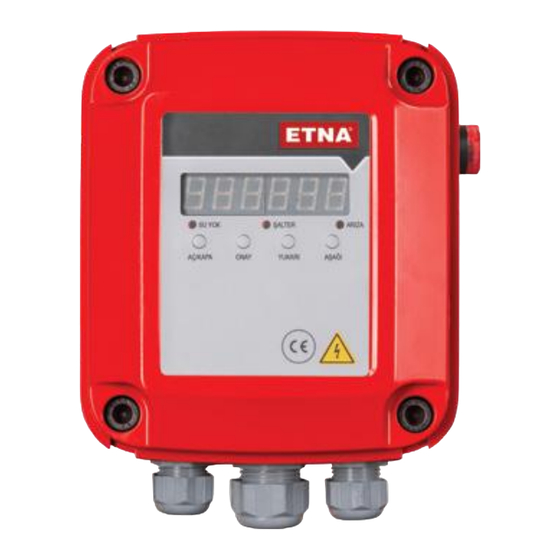 ETNA Hydropan Single with Alarm Kit Operation And Maintenance Manual