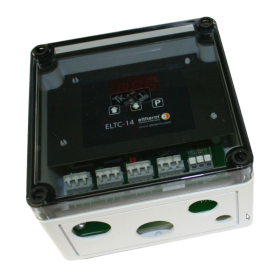 eltherm ELTC-14 Operating Instructions Manual