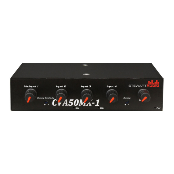 Stewart Audio CVA50MX-1 Owner's Manual