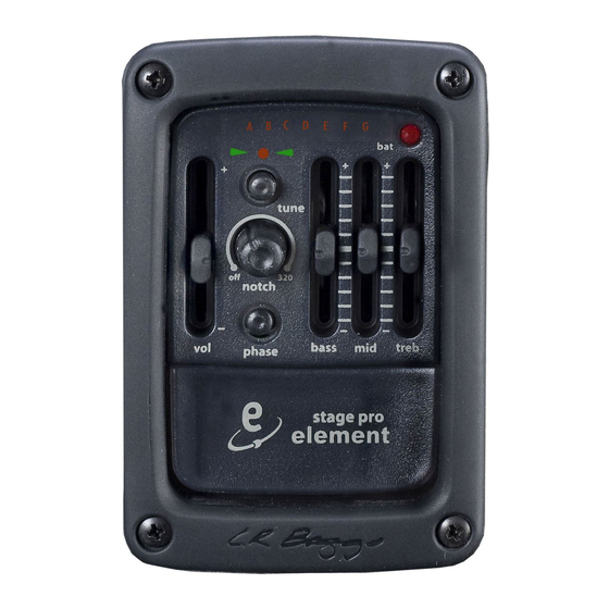 L.R. Baggs Stagepro Element User Manual