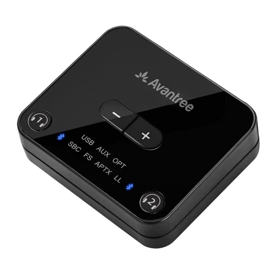Avantree Audikast Plus BTTC-418-P-BLK - Audio Transmitter Manual