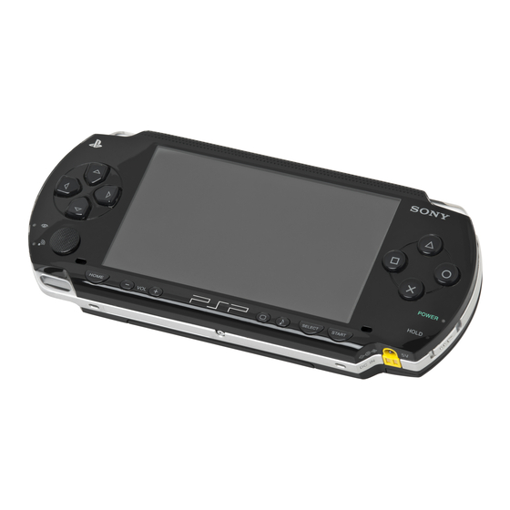 SONY PSP-1001 K Manuals