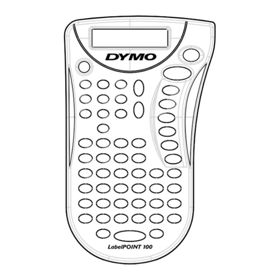 Dymo labelpoint100 Instructions For Use Manual