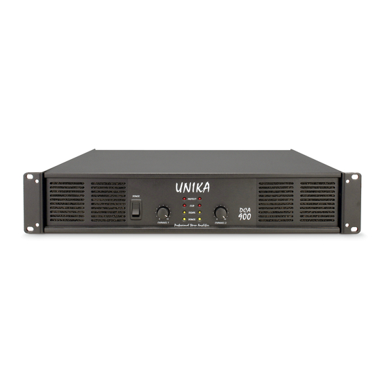 Unika DCA-900 Manuals