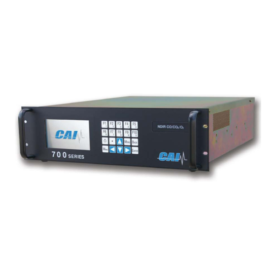 CAI 700 Series Operator's Manual