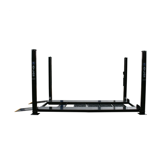 Atlas Equipment Garage Pro 8000 EXT Manuals