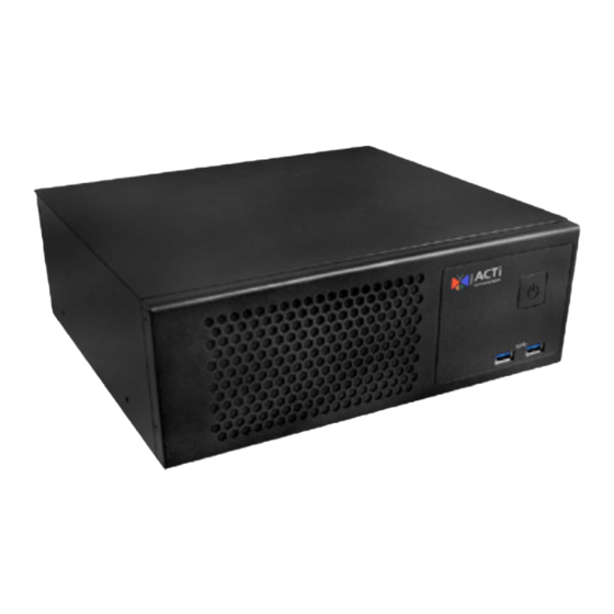 ACTi INR-100 Quick Installation Manual