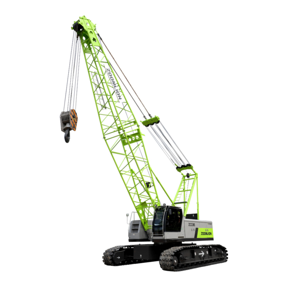Zoomlion ZCC1800 Maintenance Manual