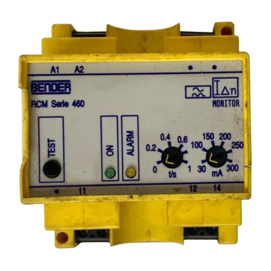 Bender RCM460Y Instruction Manual