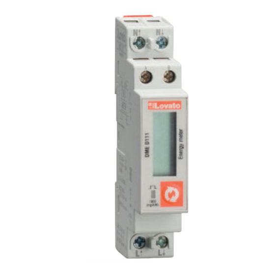 LOVATO ELECTRIC DME D111 Installation Manual