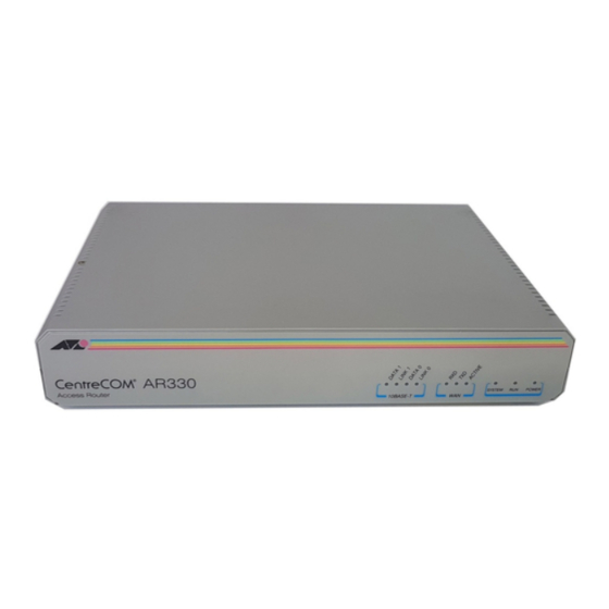 Allied Telesis AR Router Configuration