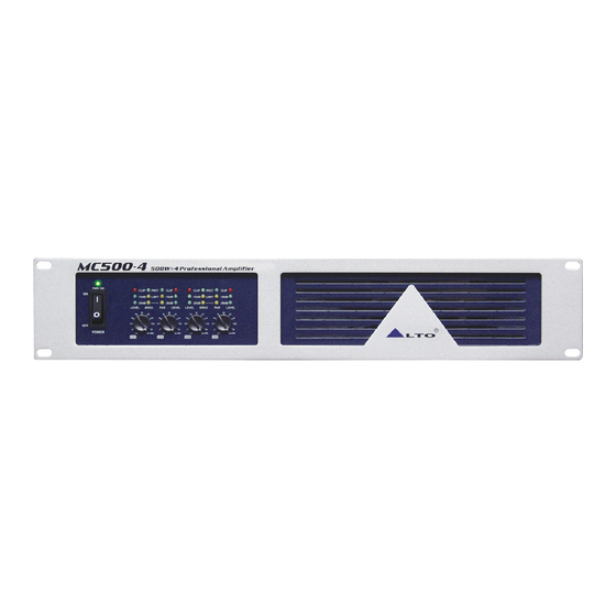 Alto MC500.4 User Manual