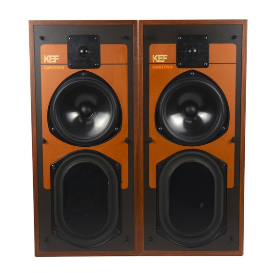 KEF carlton III Specification