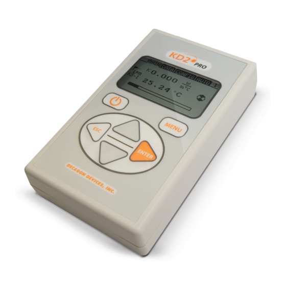 Decagon Devices KD2 Pro Operator's Manual