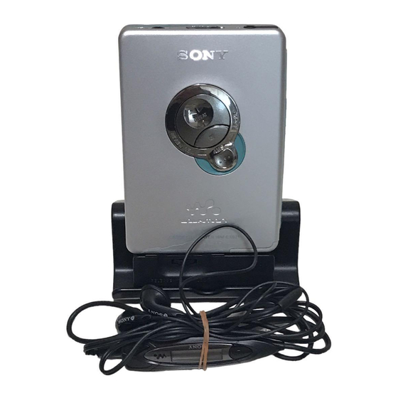 Sony Walkman WM-EX621 Operating Instructions