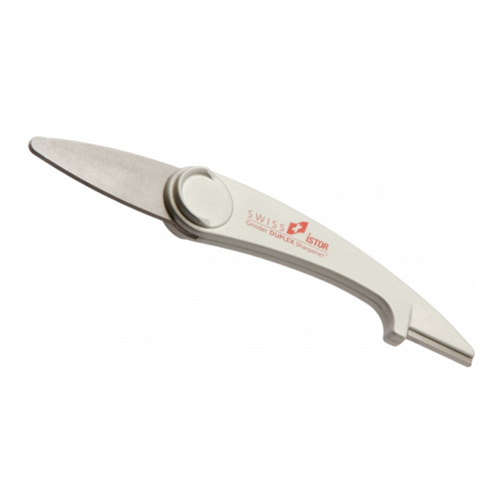 Swiss istor DUPLEX Sharpener Quick Manual