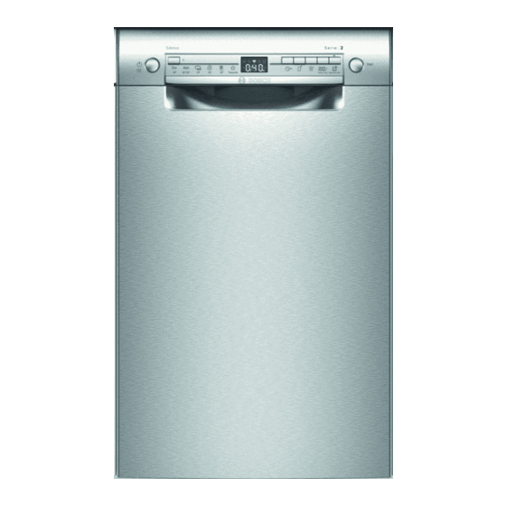 Bosch SPU2HKI57S User Manual