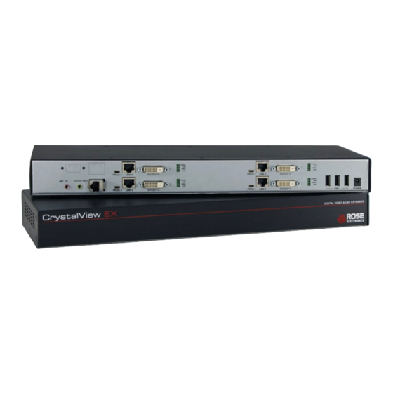 Rose electronics CrystalView EX DVI Multi CRK-1DTXT2DM-2T-EX6 Installation And Operation Manual
