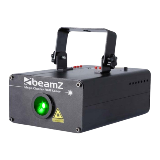 Beamz MegaCluster Laser RGB 600mW DMX IRC Instruction Manual