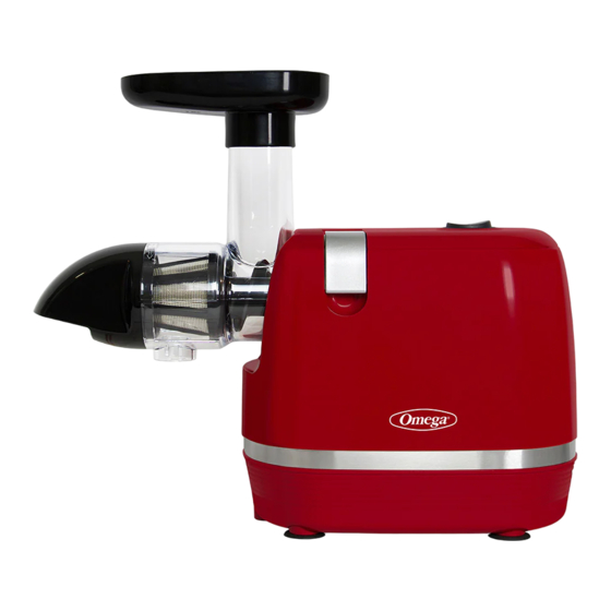 Omega COLD PRESS 365 H3000RED Manual