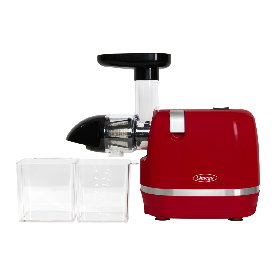 Omega COLD PRESS 365 H3000RED Manual