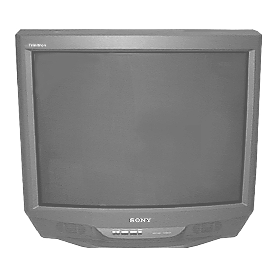 Sony KV-32S65 Service Manual