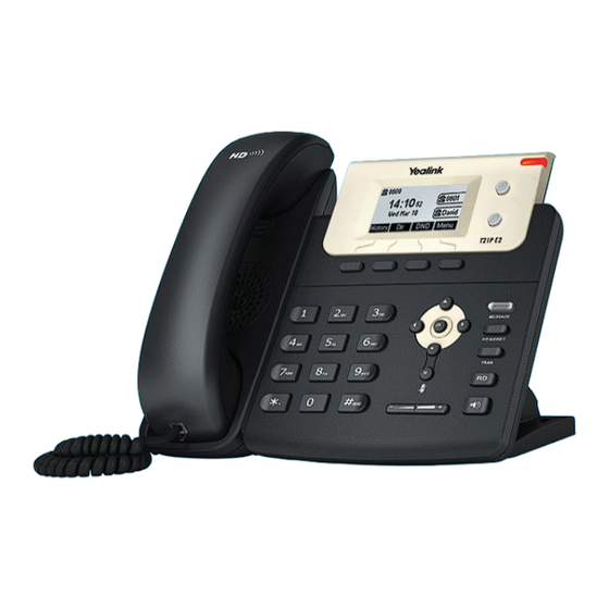 Yealink Telkom T21P E2 Quick Start Manual