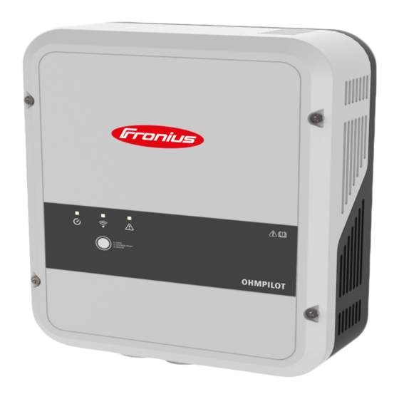 Fronius Ohmpilot Operating Instructions Manual