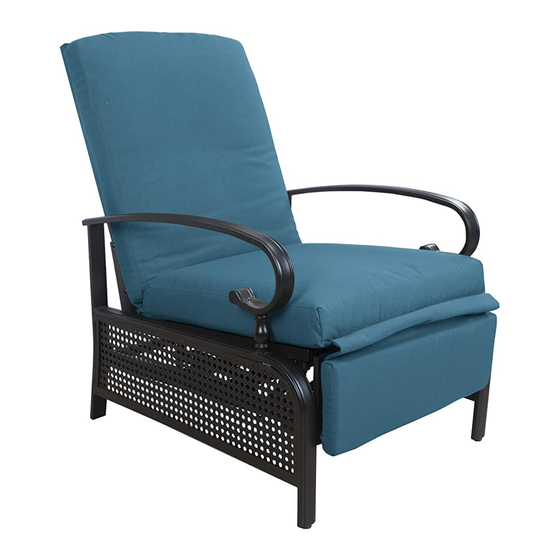 Kozyard Outdoor Patio Steel Recliner chair Assembly Manual