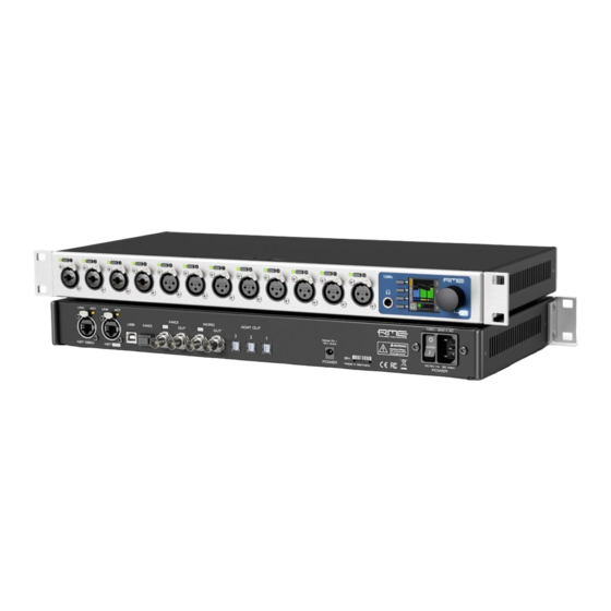 RME Audio 12Mic-D User Manual