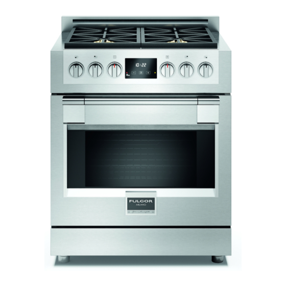 Fulgor Milano Sofia F6PGR304S1 Installation Instructions Manual
