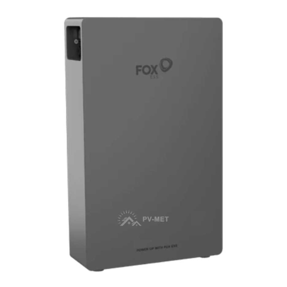 FoxESS EP5 Quick Installation Manual