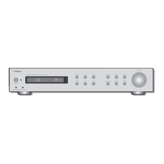 System Fidelity SA-250 Instruction Manual