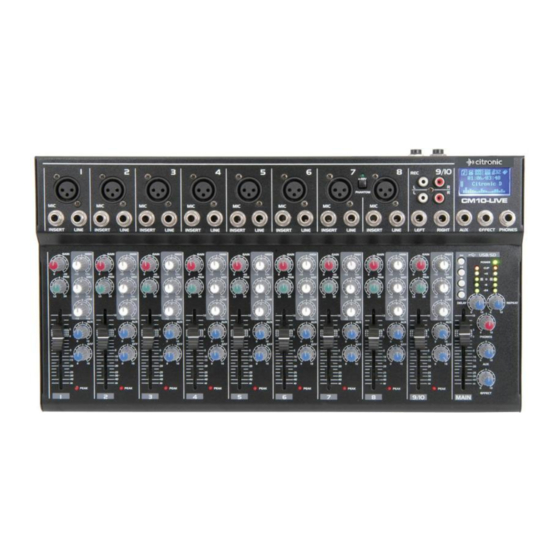 Citronic 170.800UK User Manual