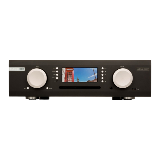 Musical Fidelity M6 ENCORE Getting Started Manual