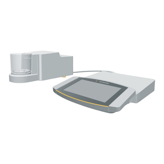 Sartorius Cubis MCA Series Operating Instructions Manual