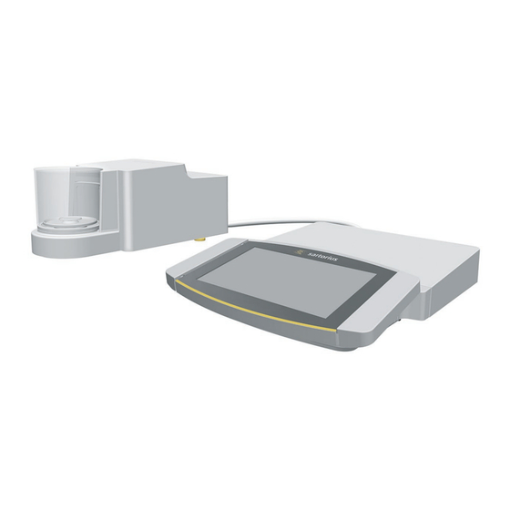 Sartorius Cubis MCA Series Operating Instructions Manual
