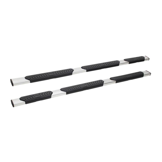 Westin R5 WHEEL TO WHEEL NERF STEP BARS Installation Instructions Manual