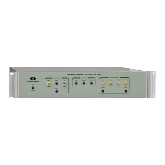 SDI LNFR-100A Operating Manual