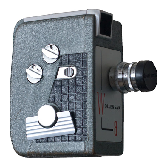User Manuals: Wollensak 58 Vintage Movie Camera